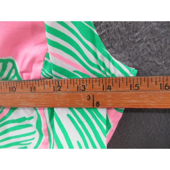 NWT Lilly Pulitzer Trisha Shirt Dress Who Let The Fronds Out Mandevilla Pink 0 - Picture 8 of 16